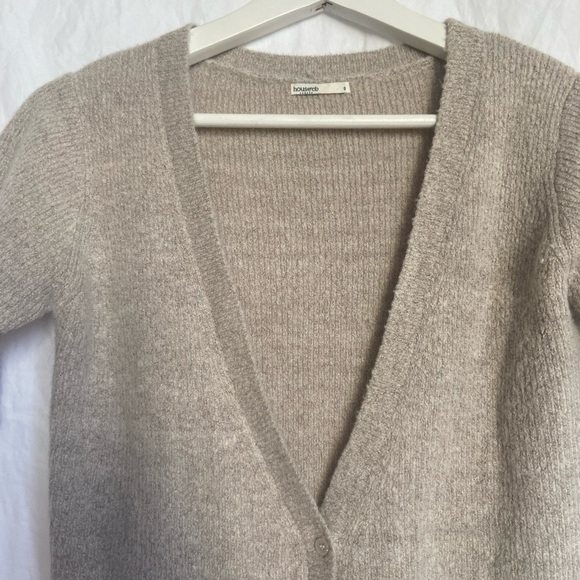 House Of CB Women's Short Sleeve Cardigan Knit Wool Size Small - Picture 6 of 10